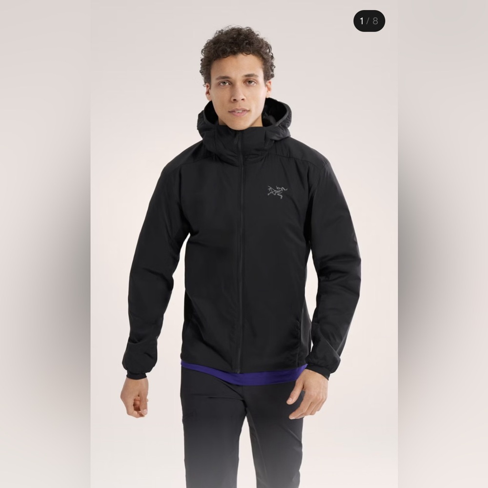 Preowned Arc’teryx Black Atom Hoody Insulated Jacket Men’s XL